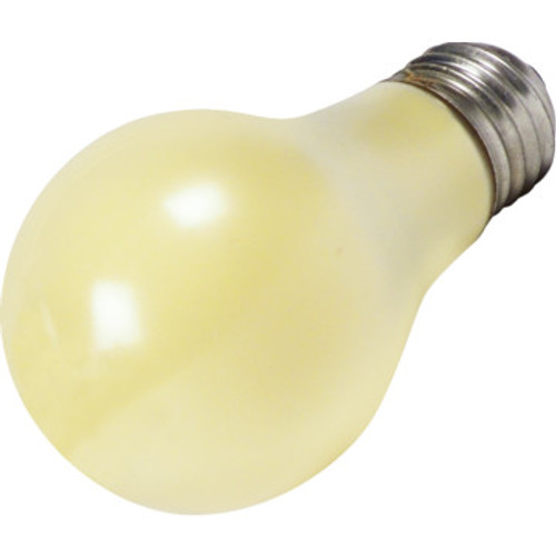 A Bulb Value Light 60W A19 Yellow Bug 130V 24pk
