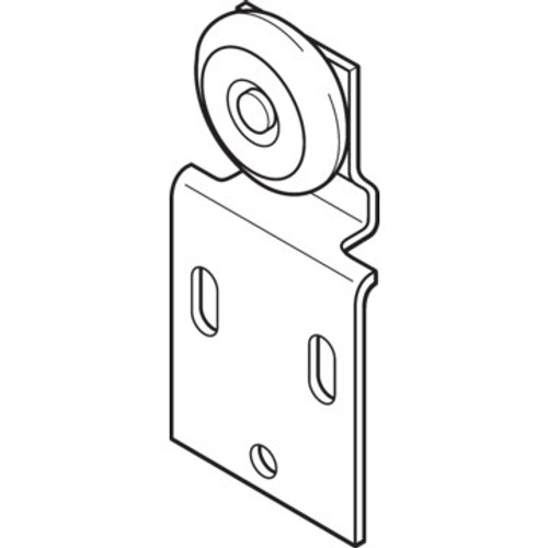 3/4" Wheel Front Wardrobe Roller, 3/4" Wheel Package of 2
