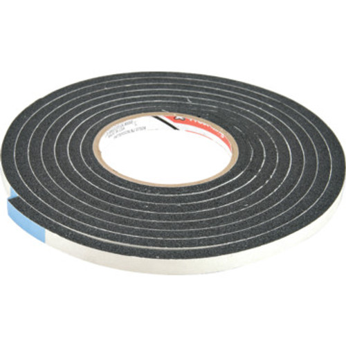 3/8"W x 5/16"H x 10' Sponge Rubber Foam Tape Black 3/8"W x 5/16"H x 10' Sponge Rubber Foam Tape Black