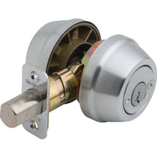 Kwikset SmartKey Double Cylinder Deadbolt Satin Nickel