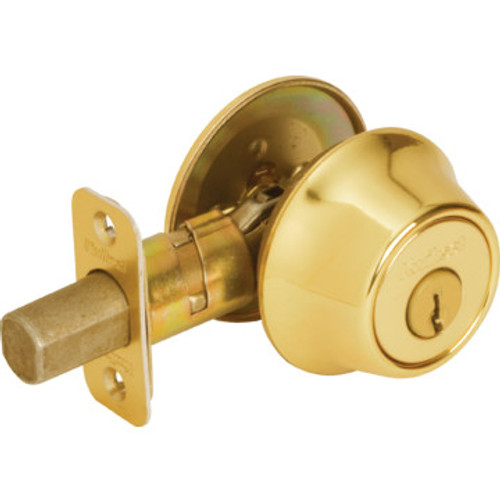 Kwikset Single Cylinder Deadbolt Grade 3 Brass Kwikset Single Cylinder Deadbolt Grade 3 Brass