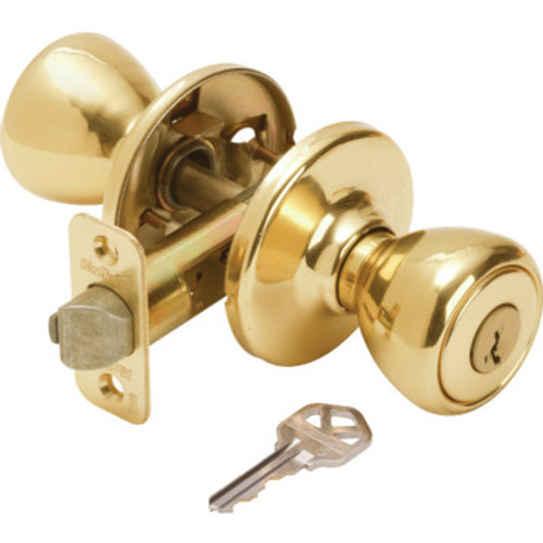 Kwikset Tylo SmartKey Entry Knob Brass Kwikset Tylo SmartKey Entry Knob Brass