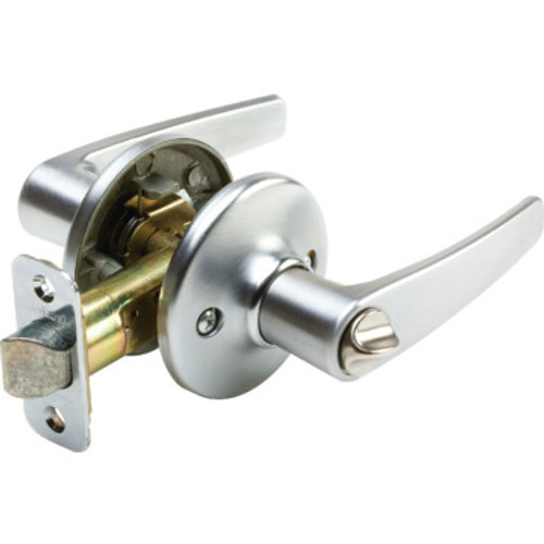 Kwikset Delta Privacy Lever Satin Chrome