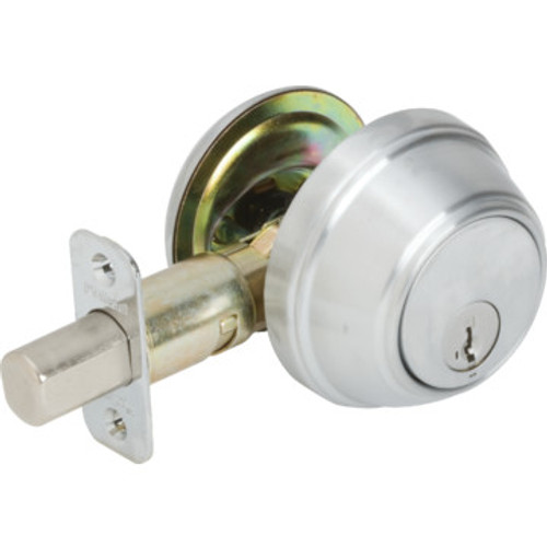 Kwikset Key Control Deadbolt With SmartKey Satin Chrome Kwikset Key Control Deadbolt With SmartKey Satin Chrome