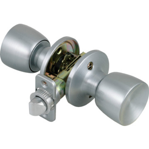 Shield Security Tulip Passage Knob Satin Chrome Shield Security Tulip Passage Knob Satin Chrome