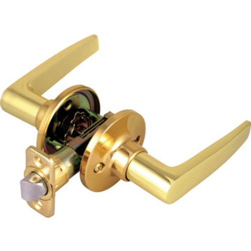 Shield Security Straight Passage Lever Brass
