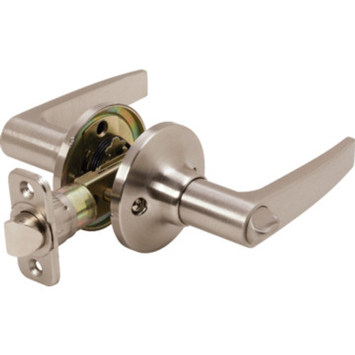 Shield Security Straight Privacy Lever Satin Nickel
