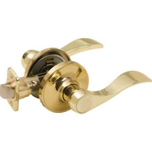 Shield Security Wave Passage Lever Brass Shield Security Wave Passage Lever Brass