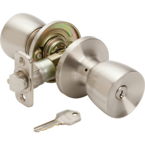 Shield Security Tulip Entry Knob Satin Nickel Shield Security Tulip Entry Knob Satin Nickel
