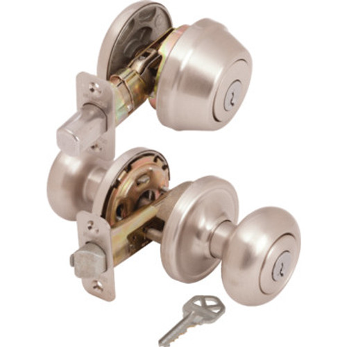 Kwikset Hancock Entry/Deadbolt Combo With SmartKey Satin NIckel Kwikset Hancock Entry/Deadbolt Combo With SmartKey Satin NIckel