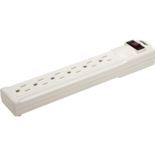 6 Outlet Grounded Power Strip - White - Package Of 2 6 Outlet Grounded Power Strip - White - Package Of 2