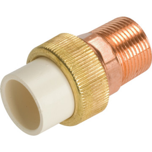 CPVC Copper Transition Union - 1/2" x 1/2" CPVC Copper Transition Union - 1/2" x 1/2"