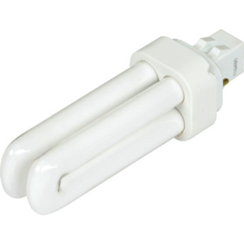 Compact Fluorescent Bulb Value Light 13W Quad 2700K 2-Pin Base 10pk