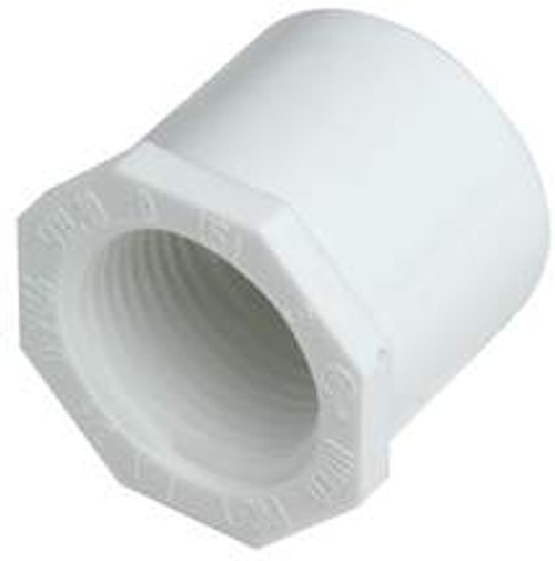 PVC Bushing Schedule 40 - 3/4" x 1/2" - SPG x FIP PVC Bushing Schedule 40 - 3/4" x 1/2" - SPG x FIP