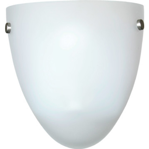 One-Light Wall Sconce Satin Etched Glass One-Light Wall Sconce Satin Etched Glass