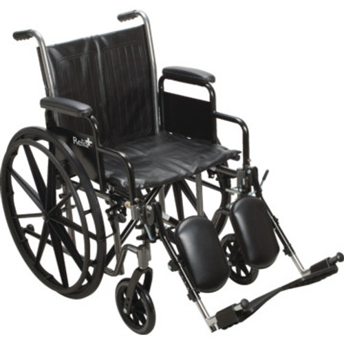 ReliaCare Wheelchair 18W Desk Length Arms Elevating Leg Rests ReliaCare Wheelchair 18W Desk Length Arms Elevating Leg Rests