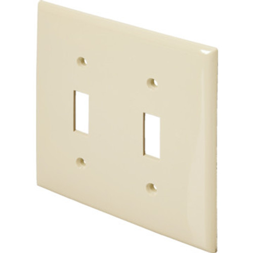 Double Toggle Wall Plate Ivory Package Of 10 Double Toggle Wall Plate Ivory Package Of 10