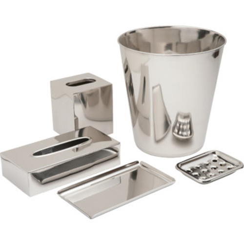 Steeltek Basic Flat Tissue Box Polished Chrome Steeltek Basic Flat Tissue Box Polished Chrome