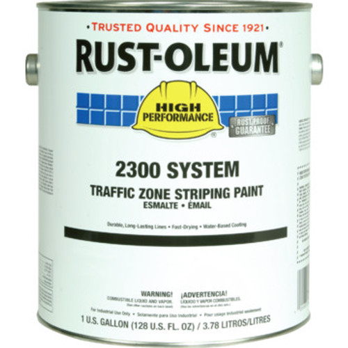 1 Gallon Rust-Oleum High Performance Traffic Zone Paint - White 2 Per Package
