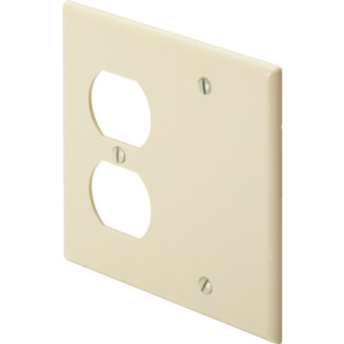 Double Combo Wall Plate- Ivory Double Combo Wall Plate- Ivory