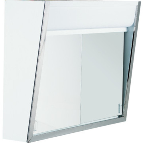 24x19-1/2" Top Lighted Sliding Door Mirror Medicine Cabinet 24x19-1/2" Top Lighted Sliding Door Mirror Medicine Cabinet