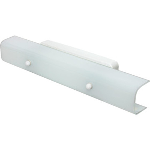 24" Bath Channel Fixture White With Convience Outlet