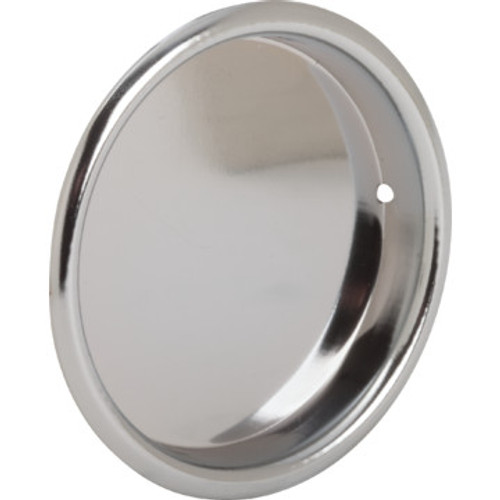 2-1/8" Wardrobe Flush Finger Pull Chrome, Package of 5