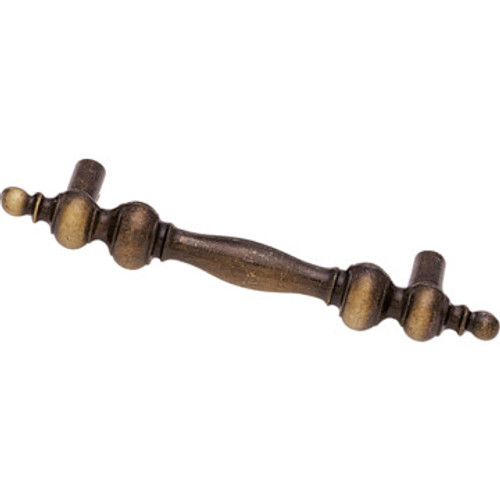 3" Die-Cast Zinc Decorative Pull Antique Brass, Package of 5 3" Die-Cast Zinc Decorative Pull Antique Brass, Package of 5