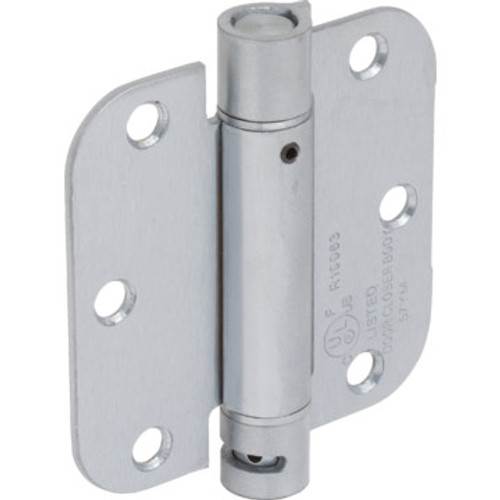 3-1/2" Residential Adjustable Spring Door Hinge Satin Chrome Package of 2 3-1/2" Residential Adjustable Spring Door Hinge Satin Chrome Package of 2