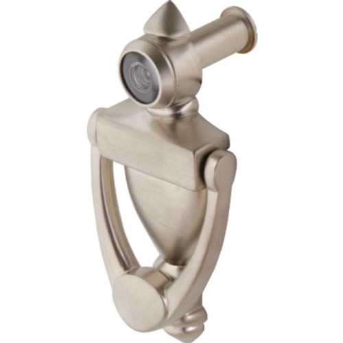 3-1/2" Door Knocker and 180 Degree Viewer Satin Nickel