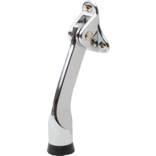 Cast Zinc Kick-Down Door Holder 4" Satin Nickel