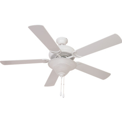 52" DUAL-MOUNT FAN W/ LIGHT KIT, WHT