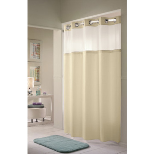 Hookless Double H Shower Curtain 71 x 77" Beige Package Of 12