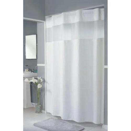 Hookless White Mini Waffle Curtain 71 X 77 Inch Ring Concealed Header Case Of 12 Hookless White Mini Waffle Curtain 71 X 77 Inch Ring Concealed Header Case Of 12