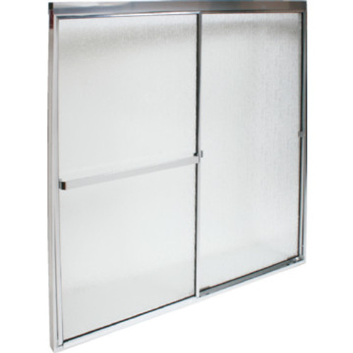 MAAX By-Pass Tub Door Rain Textured Glass Deluxe 57-3/8H x 57 To 59"W