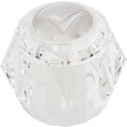Economy Hot/Cold Shower Handle Clear 2-1/2"