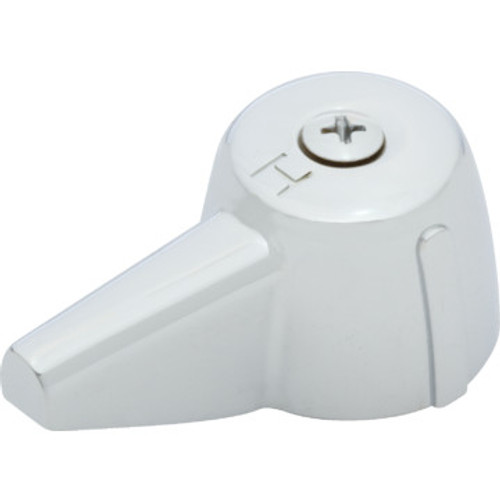 Replacement For Central Brass Hot Faucet Handle Chrome Finish 1-1/16" Height