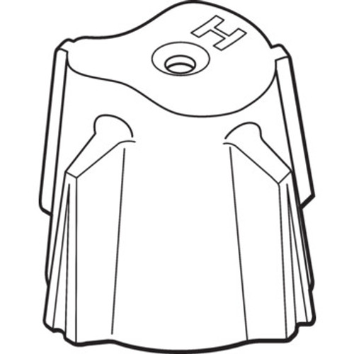 Replacement For Pfister Contempra Cold Faucet Handle Chrome Finish 1-1/2" Height