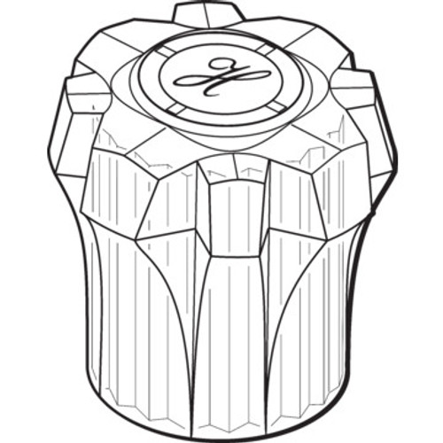 Replacement For Sterling Cold Shower Handle Clear 2-1/8" Height