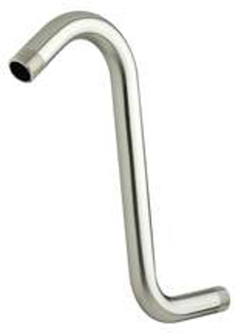 Brushed Nickel Shower Arm 1/2 x 11" S-Shaped