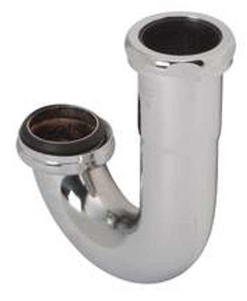 Brass Tubular J-Bend Sink Trap 1-1/2" x 1-1/2" And 1-1/4" 20-Gauge Hi-Inlet