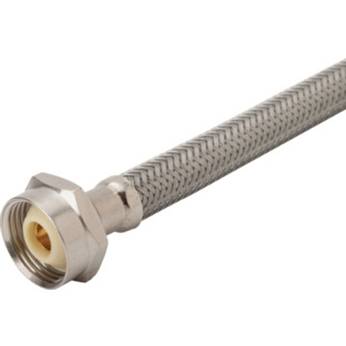 12" SS FLEXIBLE WATER SUPPLY W/METAL NUT 3/8" x 7/8" Ballcock