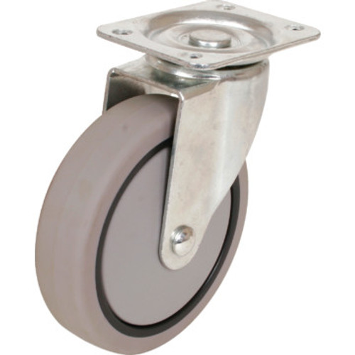Shepherd 3" Gray Rubber Swivel Caster