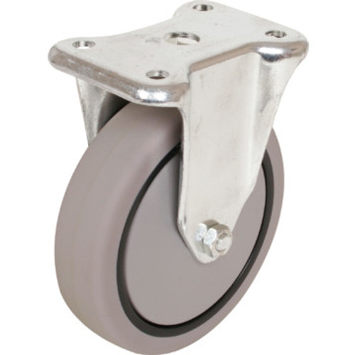 Shepherd 4" Gray Rubber Rigid Caster