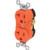 20 Amp Hubbel Crs15Ig Ornge Isolatd Grnd