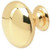 Hollow Solid Brass Knob-Brass Finish