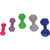 3 Lb Vinyl Coated Dumbbell - Green