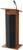 Power Plus Sound Floor Lectern, Med Oak