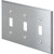 Stainless Steel Trpl Switch Wall Plate