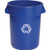 Rubbermaid 32 Gal Blue Trash Can "Fob"